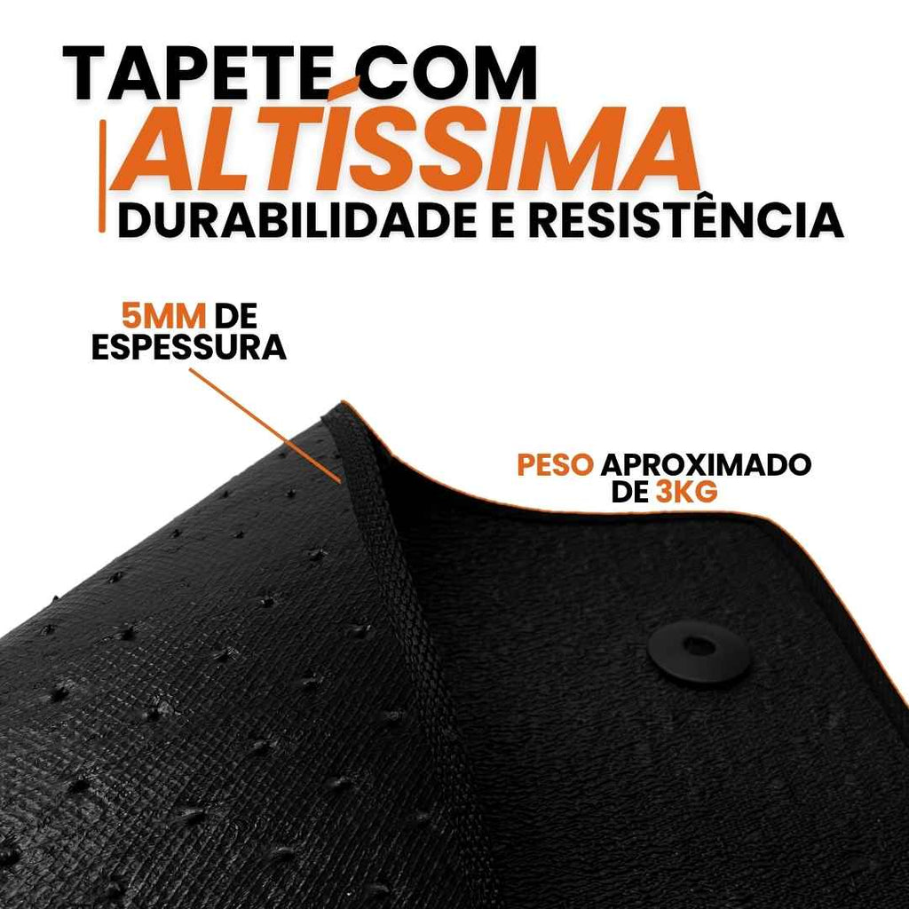 TAPETE BORRACHA PREMIUM STRADA 2020 A 2024 3 PEÇAS (CABINE DUPLA)