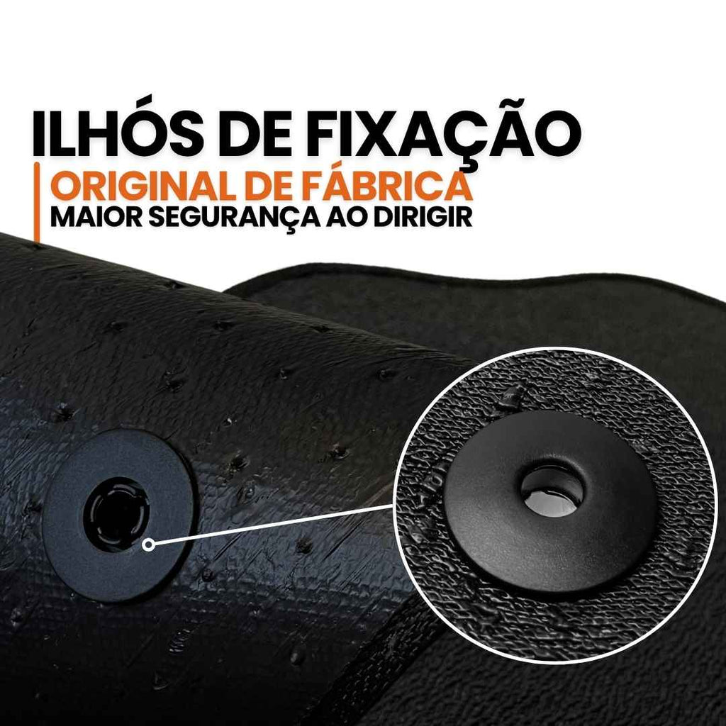 TAPETE BORRACHA PREMIUM T-CROSS 2018 A 2024 3 PEÇAS