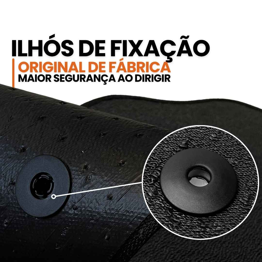 TAPETE BORRACHA PREMIUM T-CROSS 2018 A 2024 3 PEÇAS