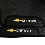 TAPETE BORRACHA PREMIUM CAPTIVA 2008 A 2017 3 PEÇAS