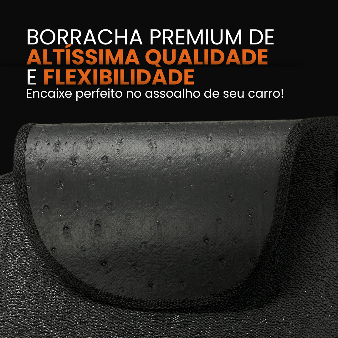 TAPETE BORRACHA PREMIUM L200 TRITON 2018 A 2024 3 PEÇAS