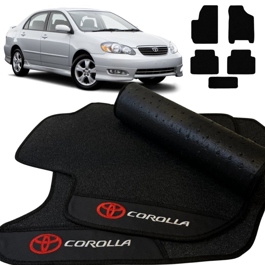 TAPETE BORRACHA PREMIUM COROLLA 2003 A 2008 3 PEÇAS
