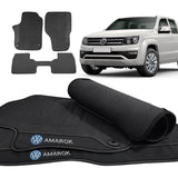 TAPETE BORRACHA PREMIUM AMAROK (COM PORTA COPOS)