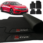 TAPETE BORRACHA PREMIUM CIVIC 2017 A 2021 4 PEÇAS