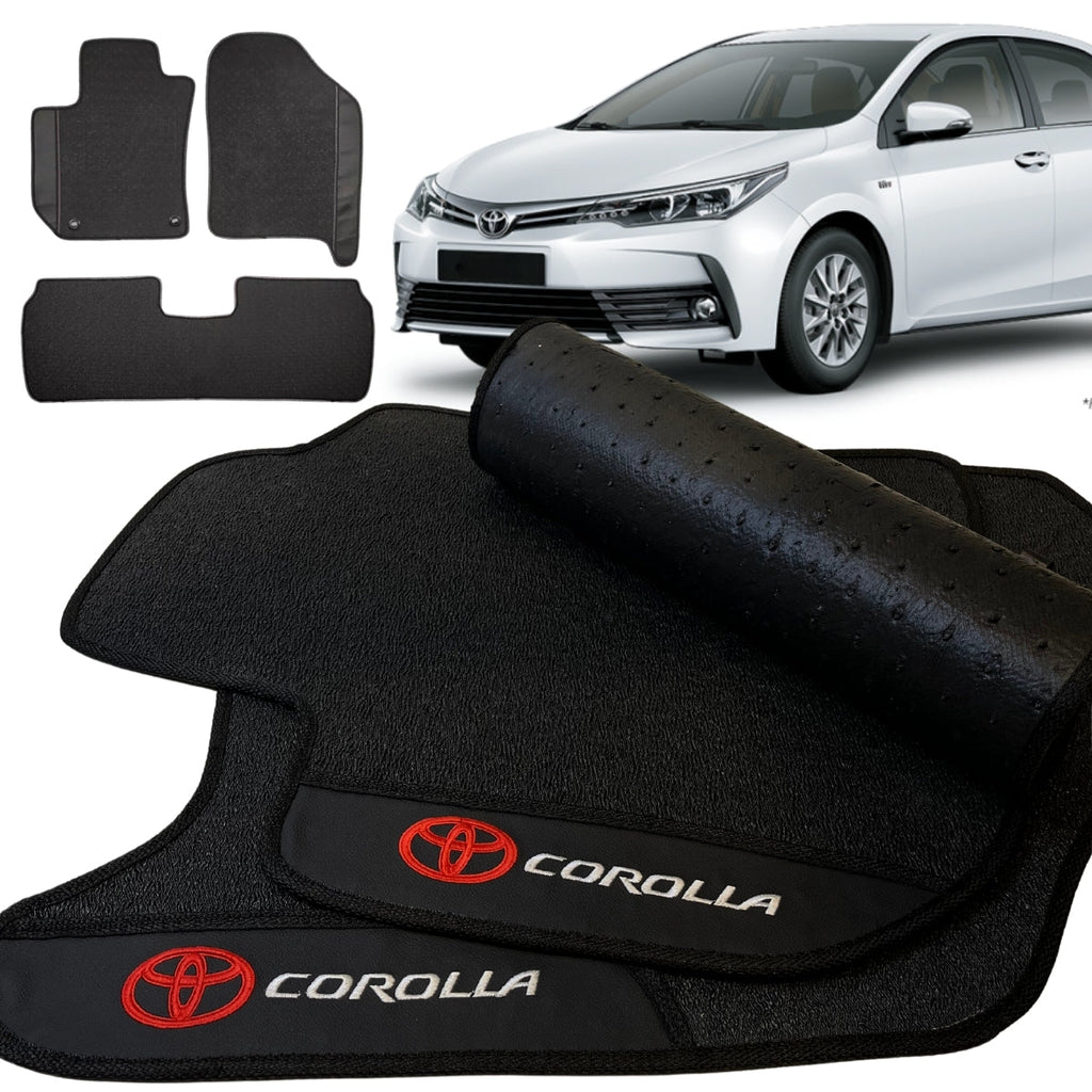 TAPETE BORRACHA PREMIUM COROLLA 2009 A 2017 3 PEÇAS
