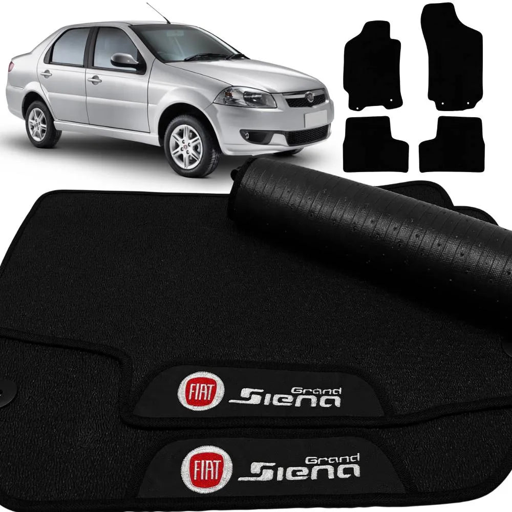 TAPETE BORRACHA PREMIUM GRAND SIENA 2012 A 2021 4 PEÇAS