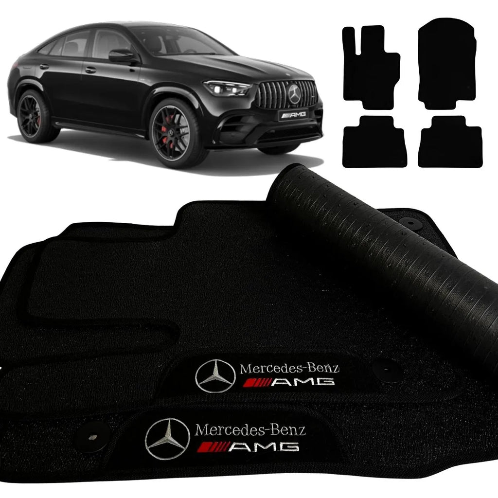 TAPETE BORRACHA PREMIUM AMG GLE COUPÉ 2020 A 2025 4 PEÇAS