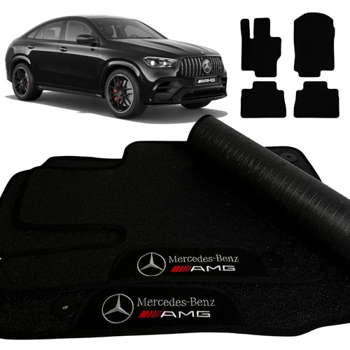 TAPETE BORRACHA PREMIUM AMG GLE COUPÉ 2020 A 2025 4 PEÇAS