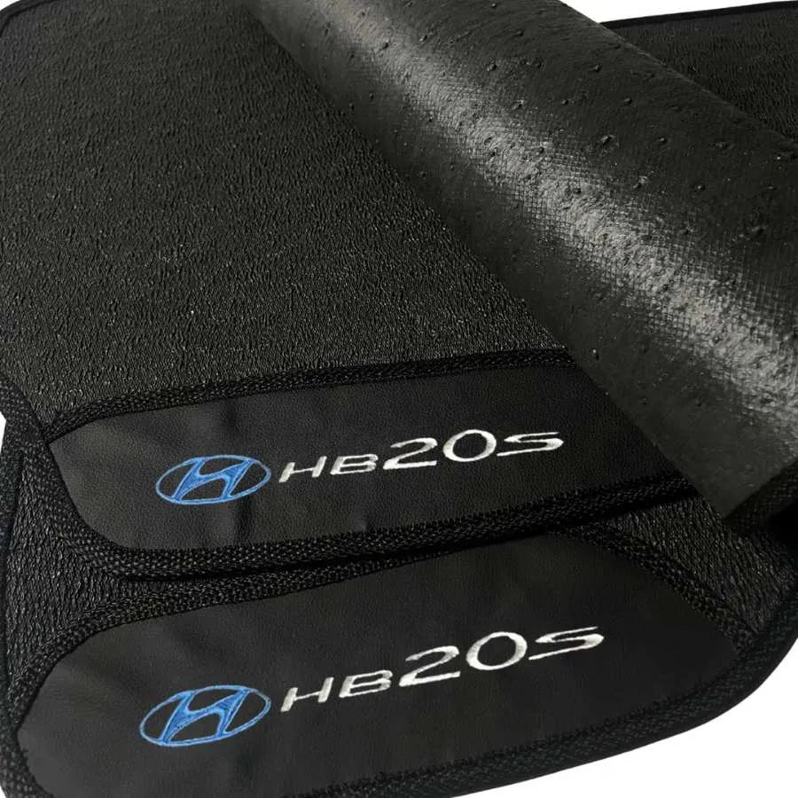 TAPETE BORRACHA PREMIUM HB20s 2012 A 2019 4 PEÇAS