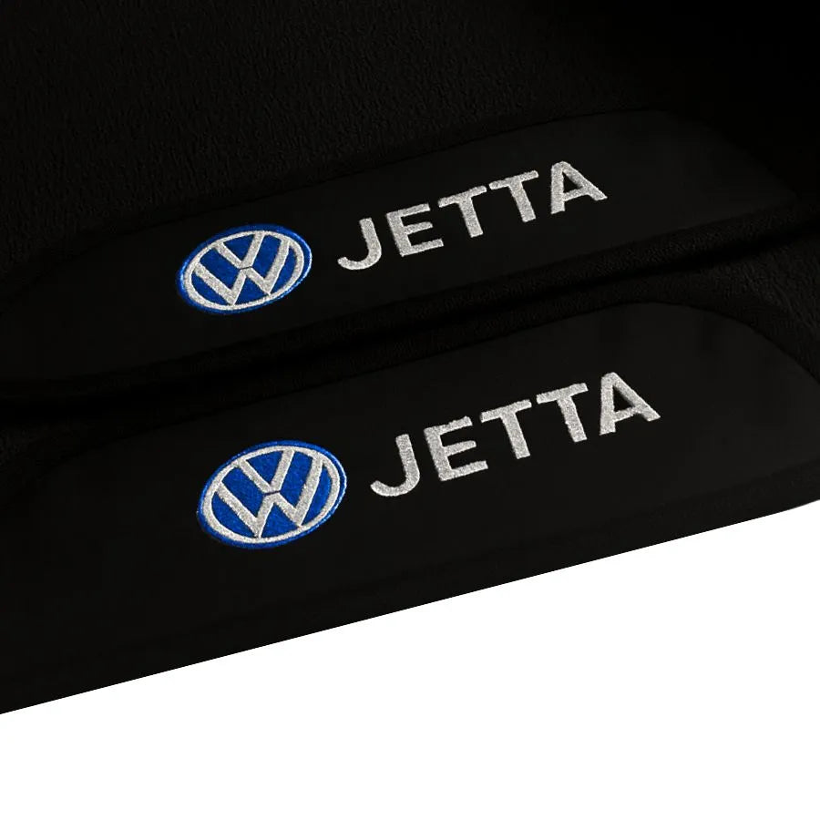 TAPETE BORRACHA PREMIUM JETTA 2018 A 2024 BORDADO 4 PEÇAS