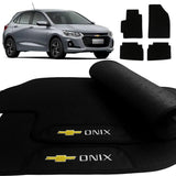 TAPETE BORRACHA PREMIUM ONIX HATCH 2020 A 2025 4 PEÇAS