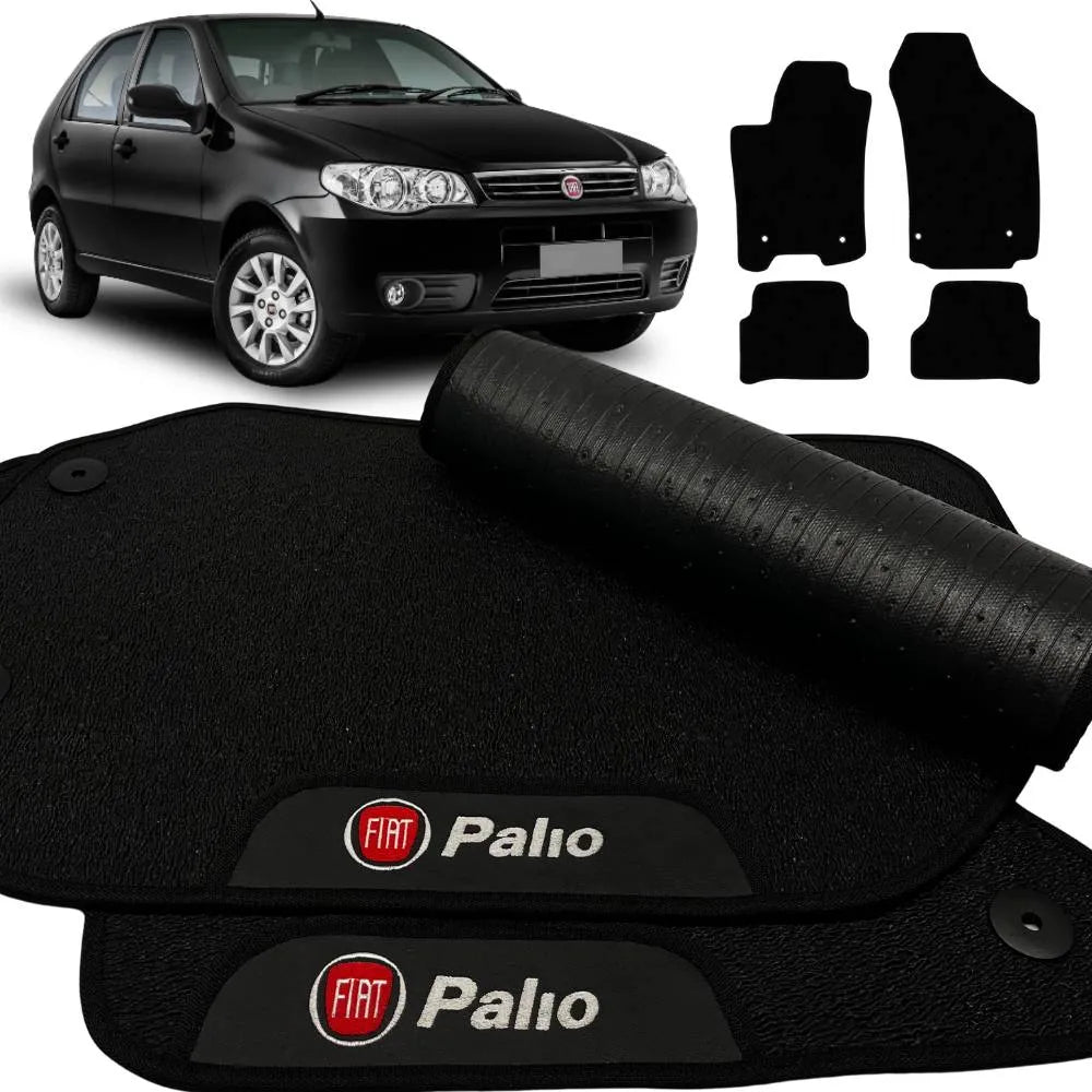 TAPETE BORRACHA PREMIUM PALIO 1996 A 2011 4 PEÇAS