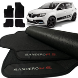 TAPETE BORRACHA PREMIUM SANDERO RS 2015 Á 2023 4 PEÇAS