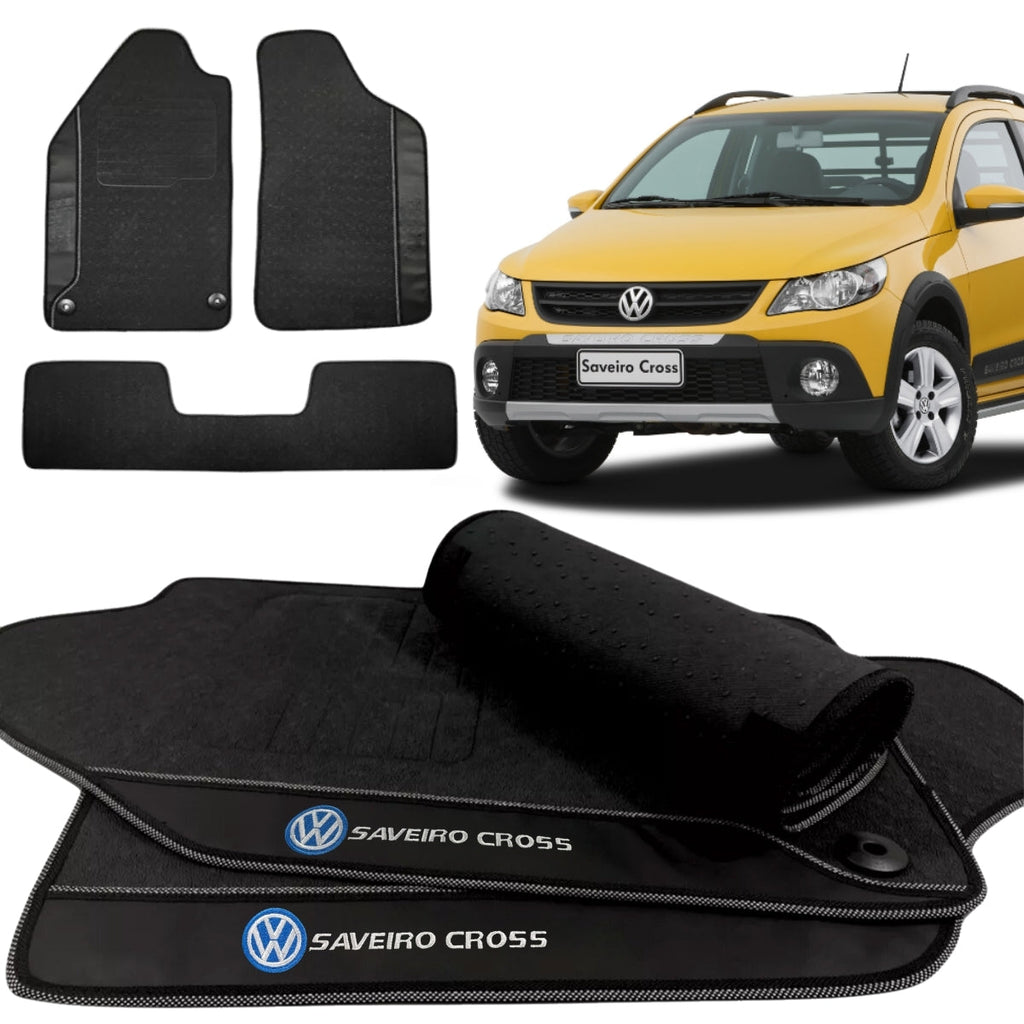 TAPETE BORRACHA PREMIUM SAVEIRO CROSS