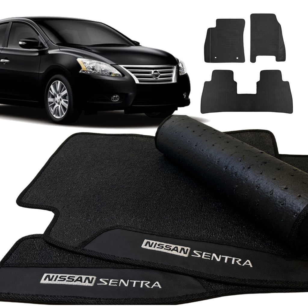 TAPETE BORRACHA PREMIUM SENTRA 2014 A 2022 3 PEÇAS