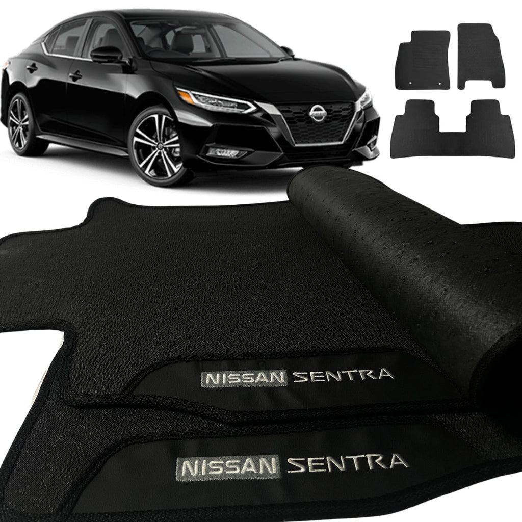 TAPETE BORRACHA PREMIUM SENTRA ADVANCE 2023 A 2025 3 PEÇAS