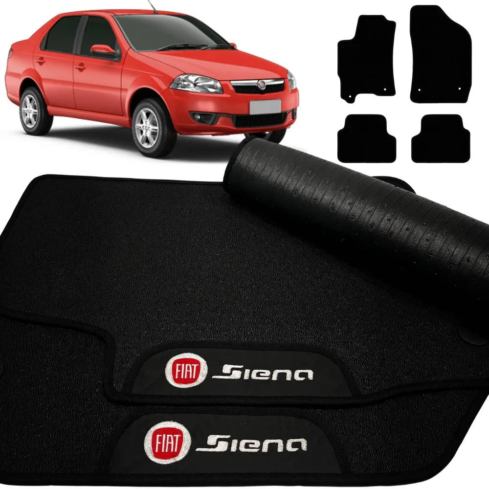 TAPETE BORRACHA PREMIUM SIENA 2012 A 2021 4 PEÇAS