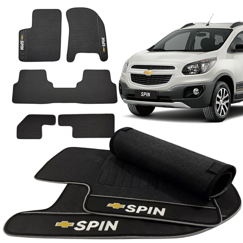 TAPETE BORRACHA PREMIUM SPIN 2012 A 2017 5 PEÇAS