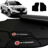 TAPETE BORRACHA PREMIUM STRADA 2020 A 2024 2 PEÇAS (CABINE SIMPLES)