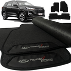 TAPETE BORRACHA PREMIUM TIGGO 7 HYBRID 2019 A 2024 3 PEÇAS