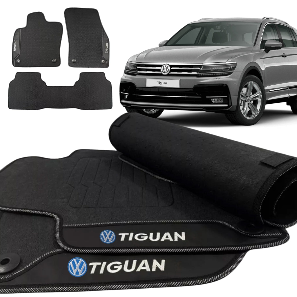 TAPETE BORRACHA PREMIUM TIGUAN 2018 A 2024