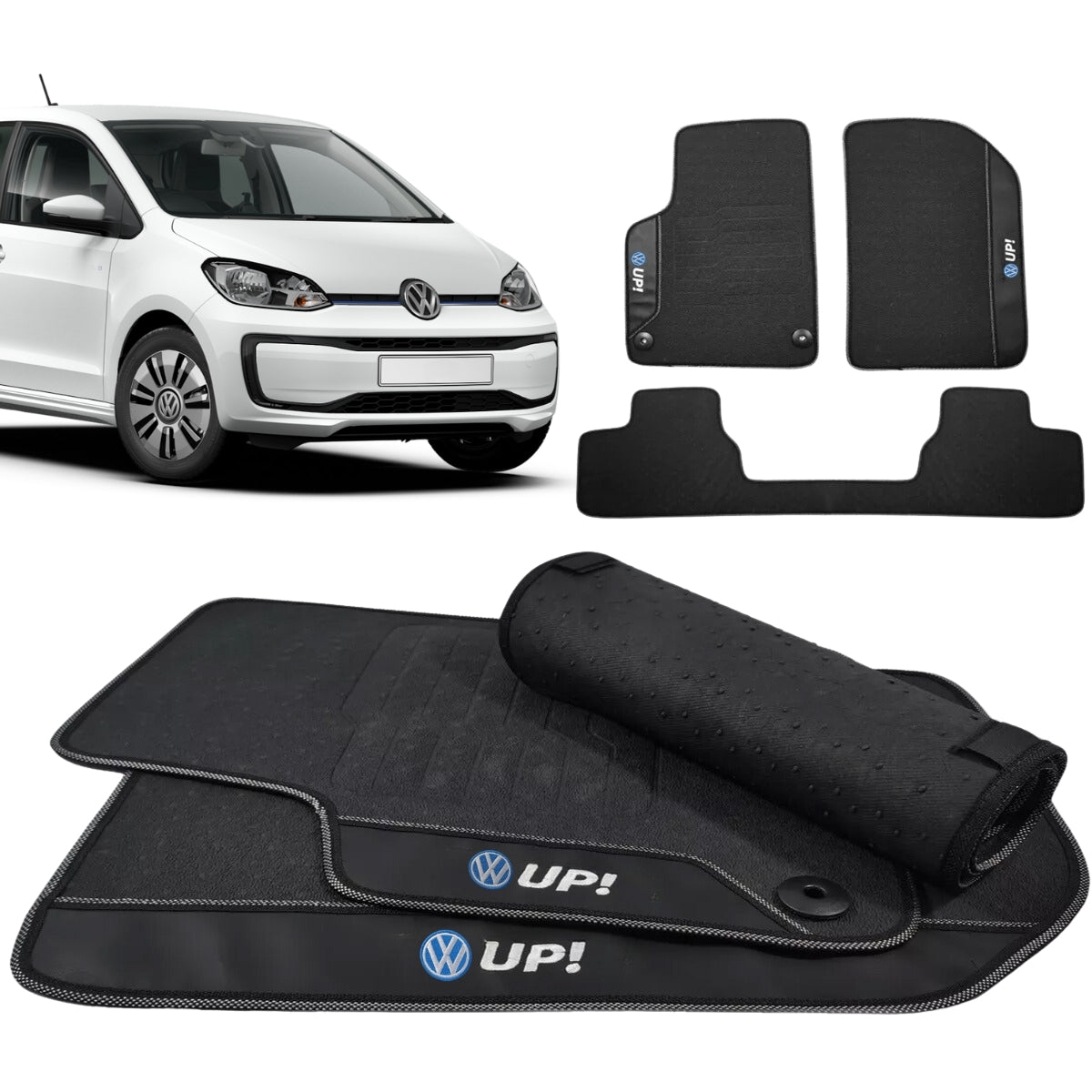 TAPETE BORRACHA PREMIUM UP 2014 A 2021 3 PEÇAS