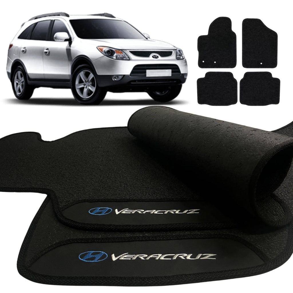TAPETE BORRACHA PREMIUM VERACRUZ 2007 A 2012 4 PEÇAS