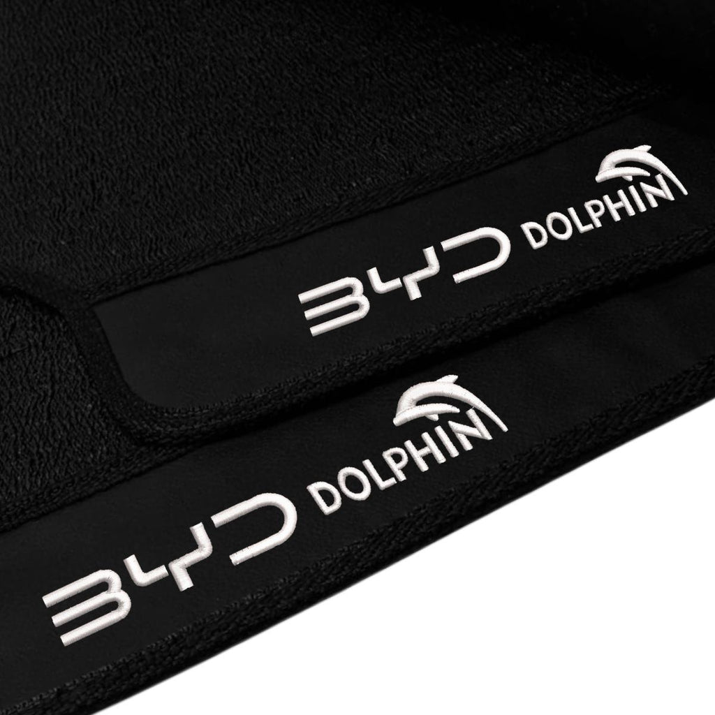 TAPETE BORRACHA PREMIUM BYD DOLPHIN MINI GS 2023 A 2025 BORDADO 4 PEÇAS