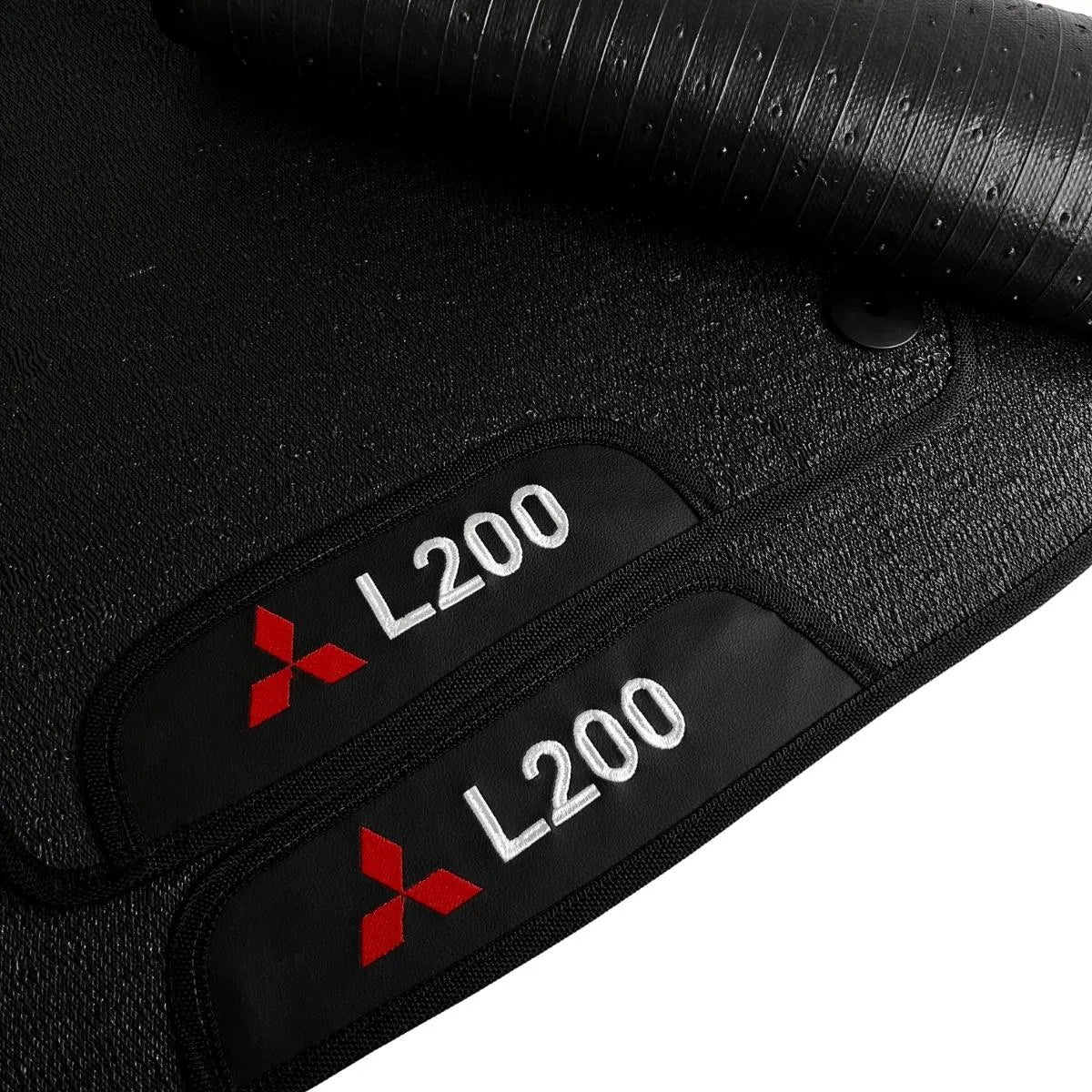 TAPETE BORRACHA PREMIUM L200 TRITON 2025 A 2026 3 PEÇAS